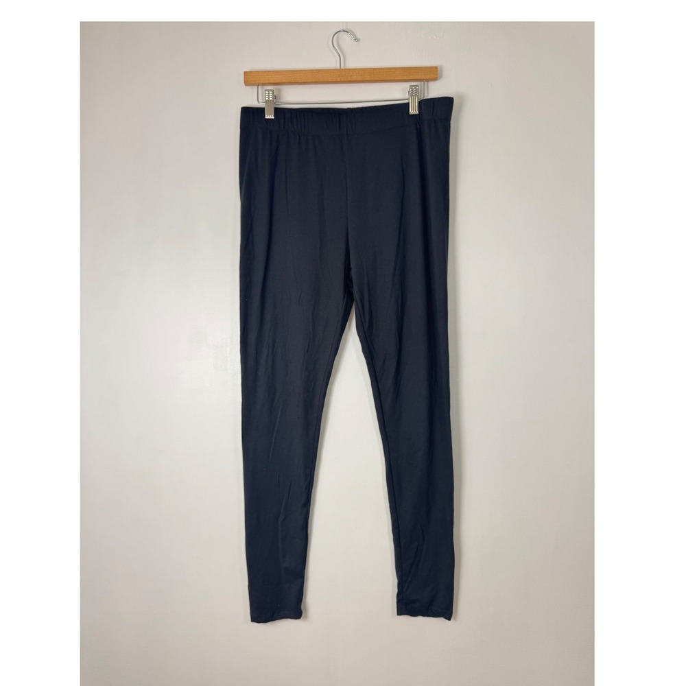 Athleisure Aeropostale Womens XL Leggings Black Stretch Elastic Waist Solid